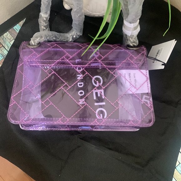 Kurt Geiger London Rainbow Shop Mini Kensington Transparent Shoulder Bag - Picture 5 of 17